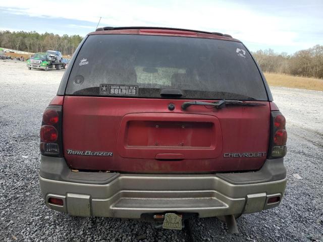 1GNDS13S122412070 - 2002 CHEVROLET TRAILBLAZE RED photo 6