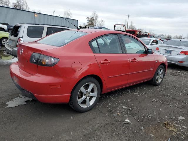 JM1BK123251258392 - 2005 MAZDA 3 S RED photo 3