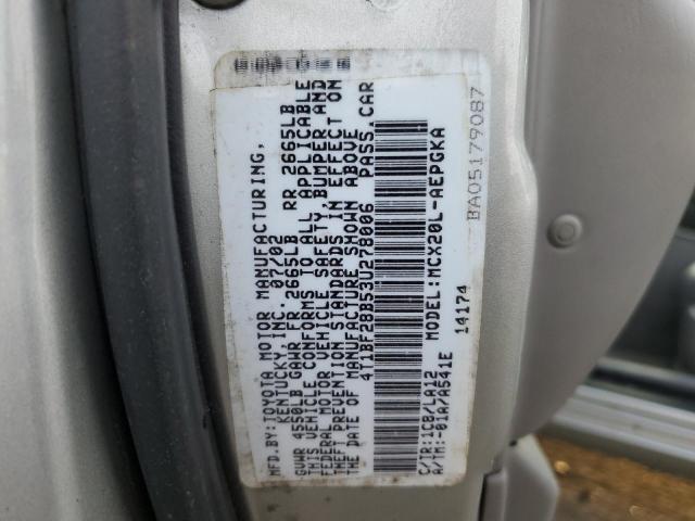 4T1BF28B53U278006 - 2003 TOYOTA AVALON XL SILVER photo 13