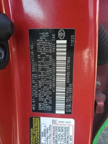 4T1BK46KX7U053077 - 2007 TOYOTA CAMRY LE TWO TONE photo 13