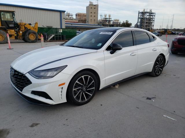 5NPEJ4J28LH029165 - 2020 HYUNDAI SONATA SEL PLUS WHITE photo 1