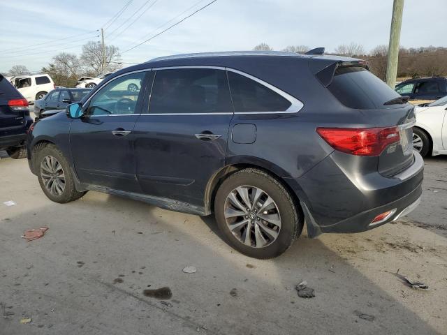 5FRYD3H43GB015621 - 2016 ACURA MDX TECHNOLOGY GRAY photo 2