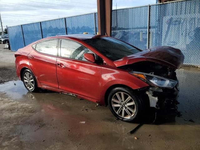 5NPDH4AE0EH495385 - 2014 HYUNDAI ELANTRA SE BURGUNDY photo 4