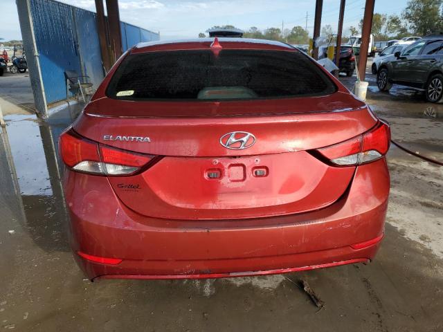 5NPDH4AE0EH495385 - 2014 HYUNDAI ELANTRA SE BURGUNDY photo 6