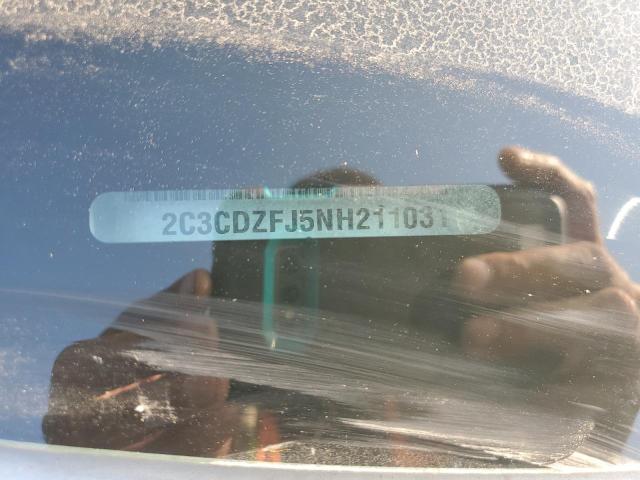 2C3CDZFJ5NH211031 - 2022 DODGE CHALLENGER R/T SCAT PACK GRAY photo 12