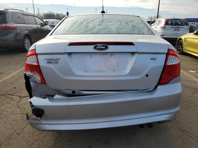 3FAHP0HA9CR402623 - 2012 FORD FUSION SE SILVER photo 6