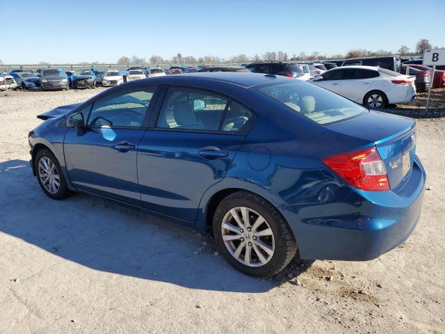 19XFB2F98CE039159 - 2012 HONDA CIVIC EXL BLUE photo 2