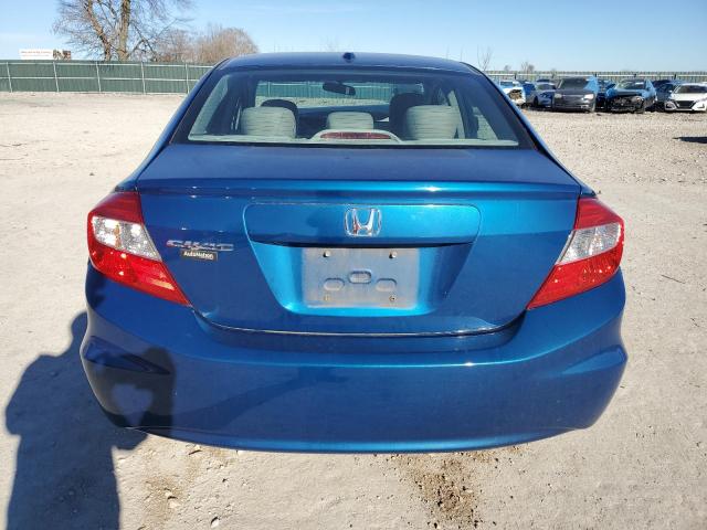 19XFB2F98CE039159 - 2012 HONDA CIVIC EXL Կապույտ լուսանկար 6