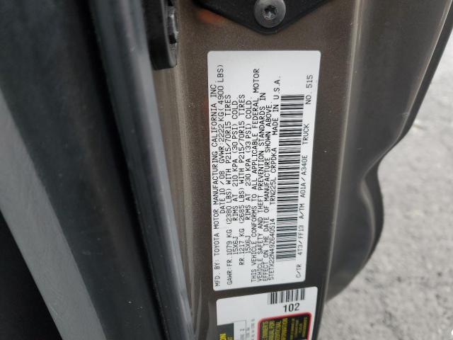 5TETX22N49Z640514 - 2009 TOYOTA TACOMA ACCESS CAB ყავისფერი ფოტო 13