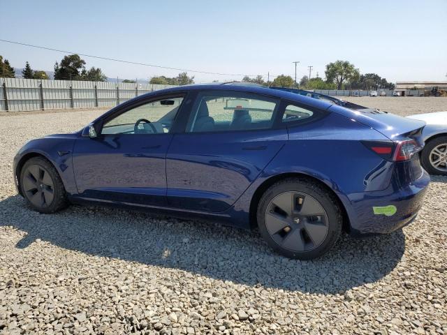 5YJ3E1EA7NF318356 - 2022 TESLA MODEL 3 ლურჯი ფოტო 2