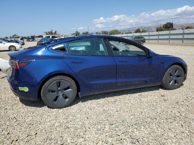 5YJ3E1EA7NF318356 - 2022 TESLA MODEL 3 ლურჯი ფოტო 3