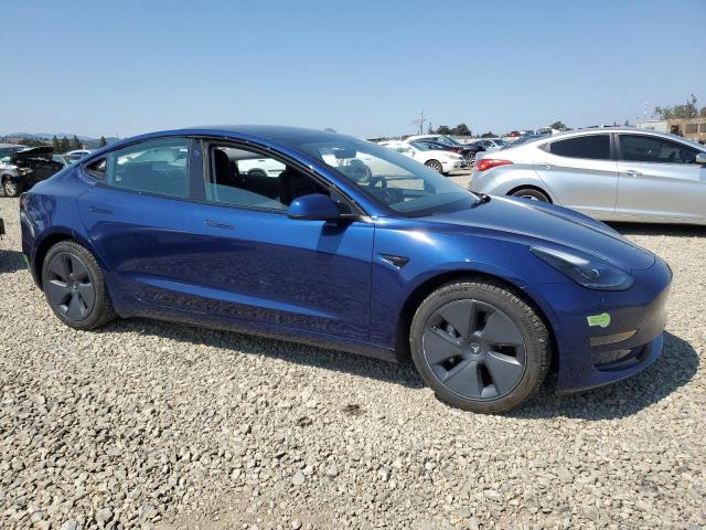 5YJ3E1EA7NF318356 - 2022 TESLA MODEL 3 ლურჯი ფოტო 4