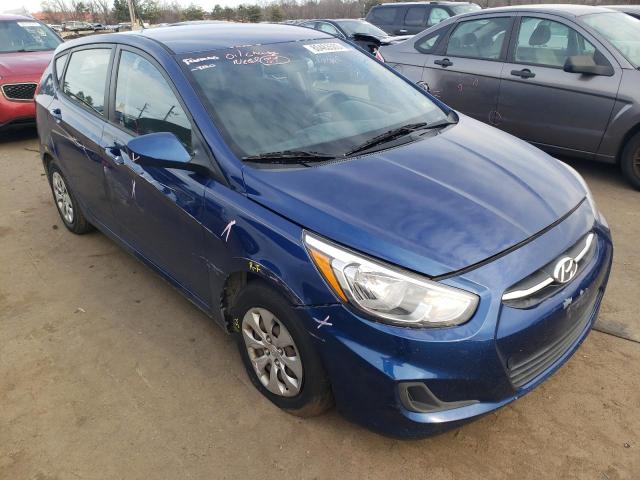 KMHCT5AEXFU232677 - 2015 HYUNDAI ACCENT GS BLUE photo 4