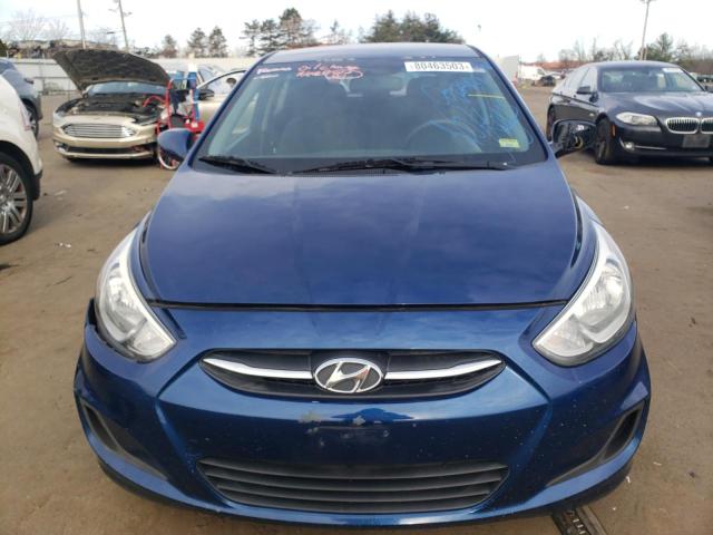 KMHCT5AEXFU232677 - 2015 HYUNDAI ACCENT GS BLUE photo 5