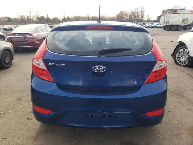 KMHCT5AEXFU232677 - 2015 HYUNDAI ACCENT GS BLUE photo 6