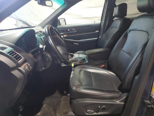 1FM5K8F88GGB88081 - 2016 FORD EXPLORER LIMITED BLUE photo 7