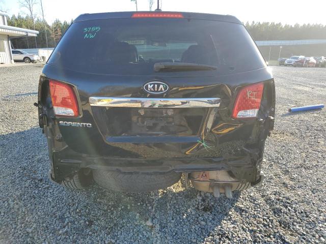 5XYKT3A16DG373388 - 2013 KIA SORENTO LX BLACK photo 6