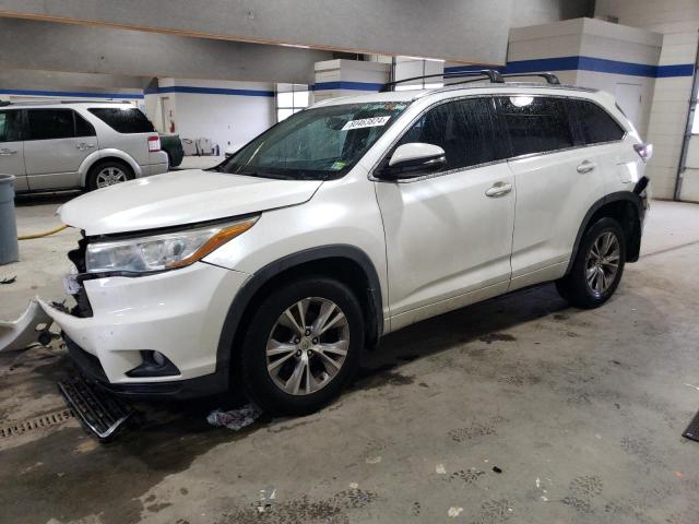 5TDJKRFH7FS166862 - 2015 TOYOTA HIGHLANDER XLE WHITE photo 1