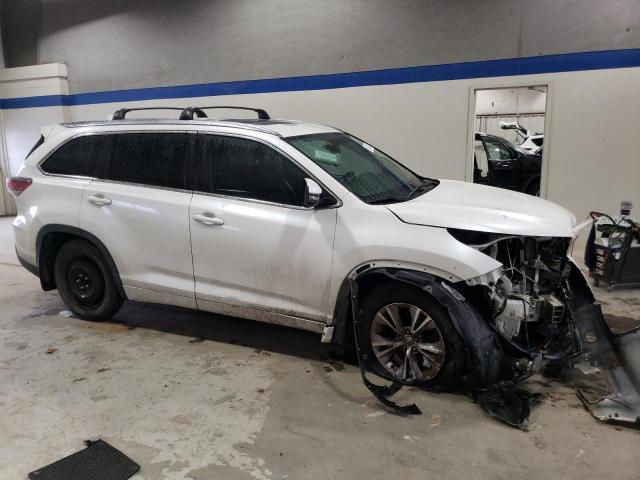 5TDJKRFH7FS166862 - 2015 TOYOTA HIGHLANDER XLE WHITE photo 4