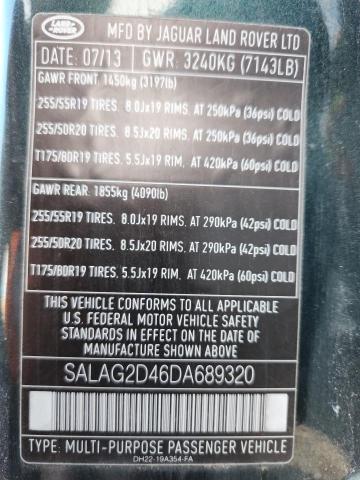 SALAG2D46DA689320 - 2013 LAND ROVER LR4 HSE Կանաչ լուսանկար 13