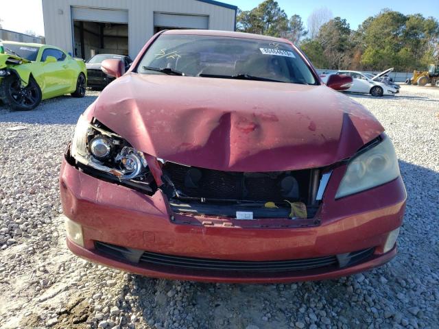 JTHBK1EG1A2379450 - 2010 LEXUS ES 350 BURGUNDY photo 5