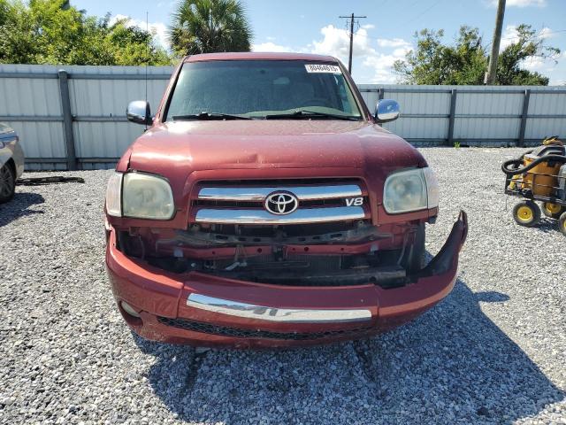 5TBDT44176S536641 - 2006 TOYOTA TUNDRA DOUBLE CAB SR5 RED photo 5