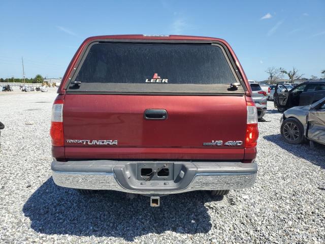 5TBDT44176S536641 - 2006 TOYOTA TUNDRA DOUBLE CAB SR5 RED photo 6