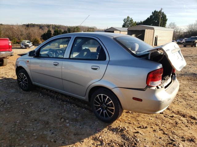 KL1TD52674B148311 - 2004 CHEVROLET AVEO SILVER photo 2