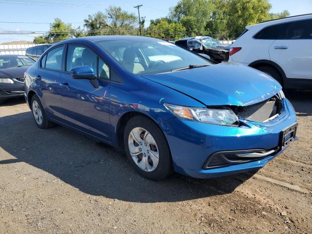 19XFB2F58EE245002 - 2014 HONDA CIVIC LX BLUE photo 4