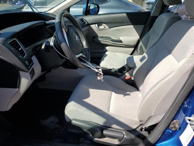 19XFB2F58EE245002 - 2014 HONDA CIVIC LX BLUE photo 7