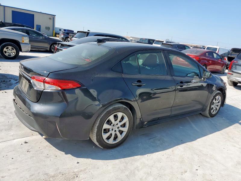 JTDEPMAE7MJ181326 - 2021 TOYOTA COROLLA LE შავი ფოტო 3