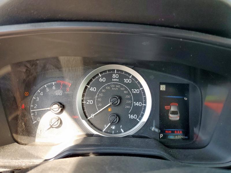 JTDEPMAE7MJ181326 - 2021 TOYOTA COROLLA LE შავი ფოტო 9