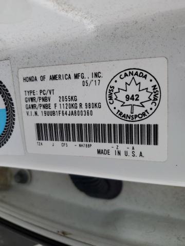 19UUB1F64JA800360 - 2018 ACURA TLX TECH/TECH R WHITE photo 12