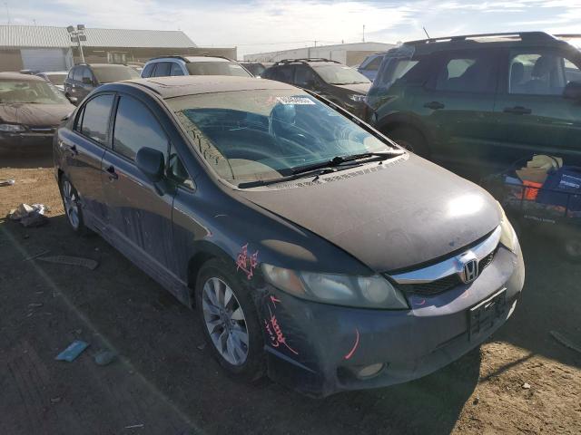 1HGFA16849L011123 - 2009 HONDA CIVIC EX BLUE photo 4