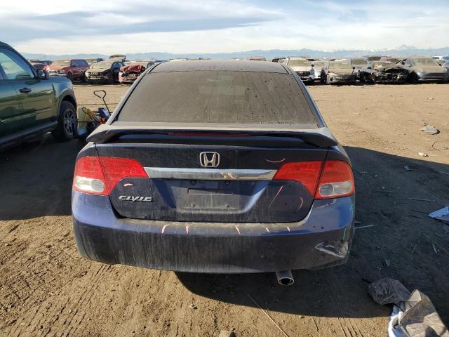 1HGFA16849L011123 - 2009 HONDA CIVIC EX BLUE photo 6