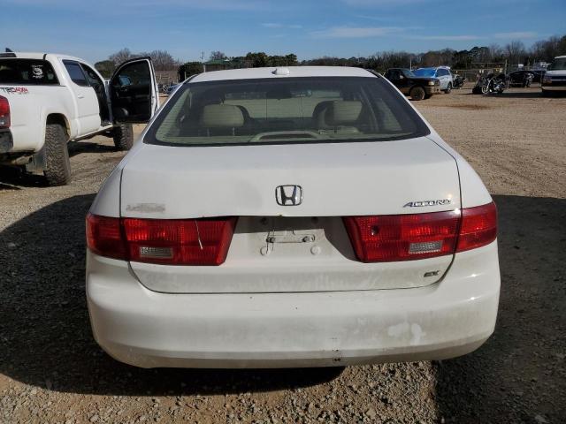 1HGCM56715A031683 - 2005 HONDA ACCORD EX WHITE photo 6