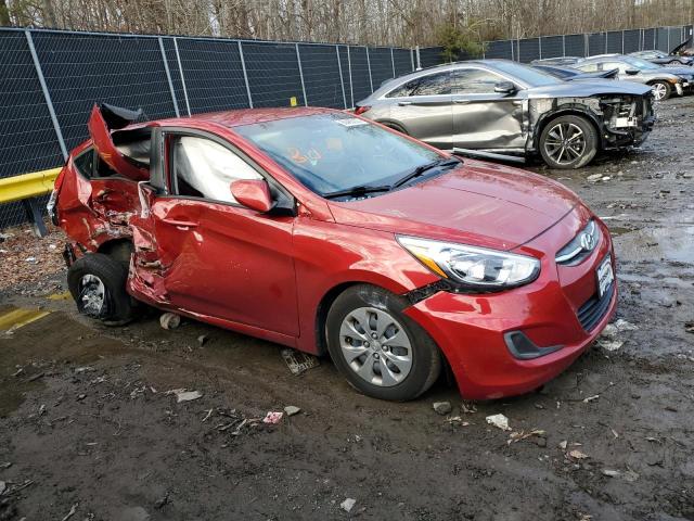 KMHCT5AE5HU356570 - 2017 HYUNDAI ACCENT SE RED photo 4