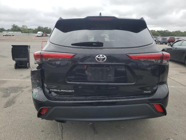 5TDCZRBH6MS135089 - 2021 TOYOTA HIGHLANDER L BLACK photo 6