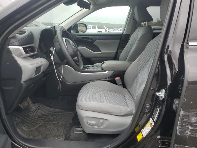 5TDCZRBH6MS135089 - 2021 TOYOTA HIGHLANDER L BLACK photo 7