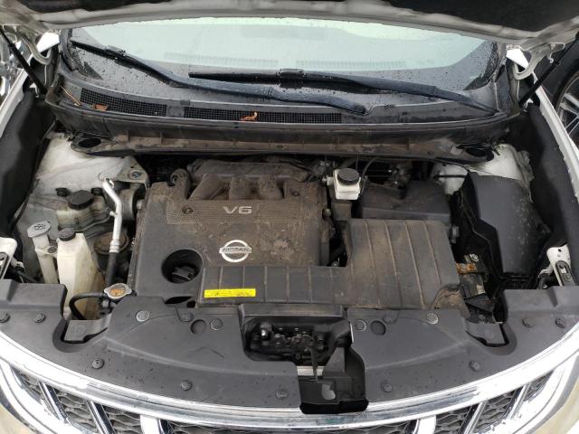 JN8AZ1MW8BW186891 - 2011 NISSAN MURANO S WHITE photo 12