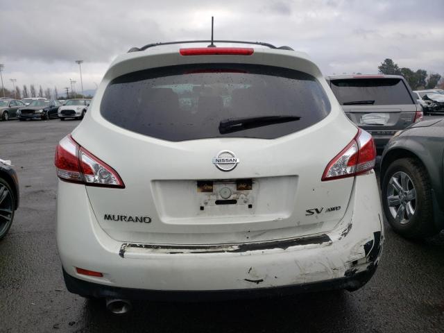 JN8AZ1MW8BW186891 - 2011 NISSAN MURANO S WHITE photo 6