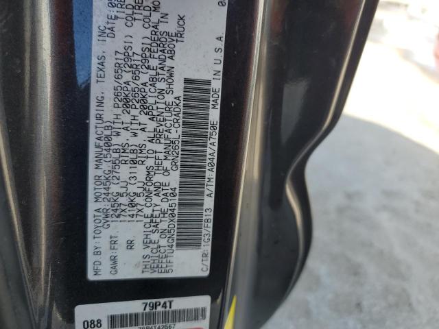 5TFTU4GN5DX045104 - 2013 TOYOTA TACOMA PRERUNNER ACCESS CAB GRAY photo 12