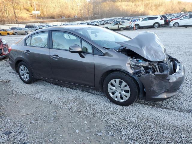 2HGFB2F55CH580141 - 2012 HONDA CIVIC LX GRAY photo 4