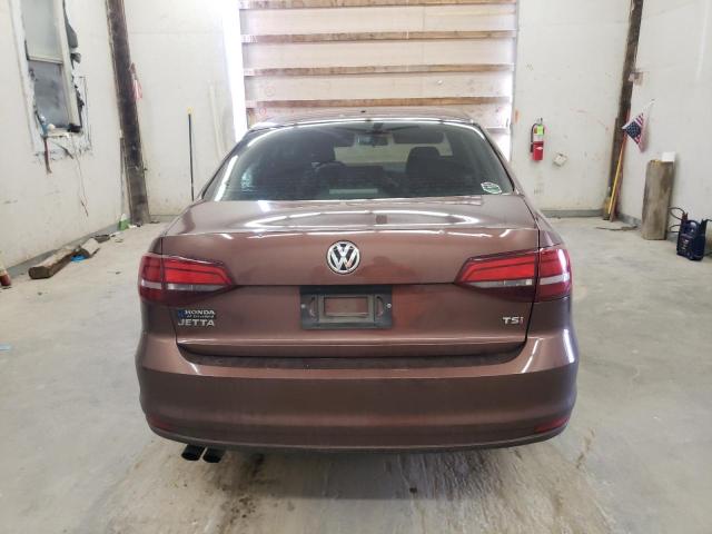 3VW267AJ4GM415642 - 2016 VOLKSWAGEN JETTA S BROWN photo 6