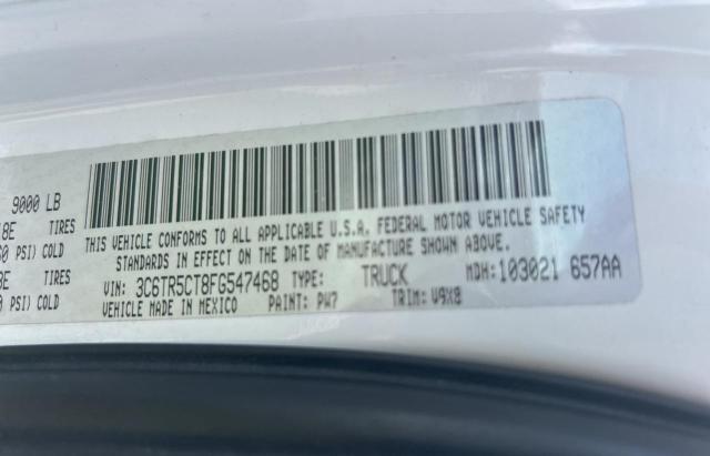 3C6TR5CT8FG547468 - 2015 RAM 2500 ST თეთრი ფოტო 10