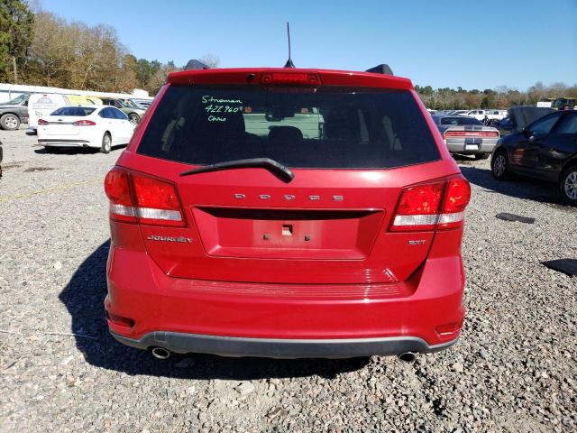 3C4PDCBG7DT578538 - 2013 DODGE JOURNEY SXT RED photo 6