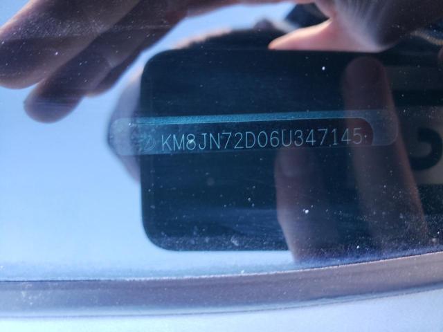 KM8JN72D06U347145 - 2006 HYUNDAI TUCSON GLS BLUE photo 14