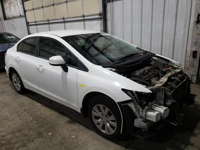 19XFB2F54DE257095 - 2013 HONDA CIVIC LX WHITE photo 4