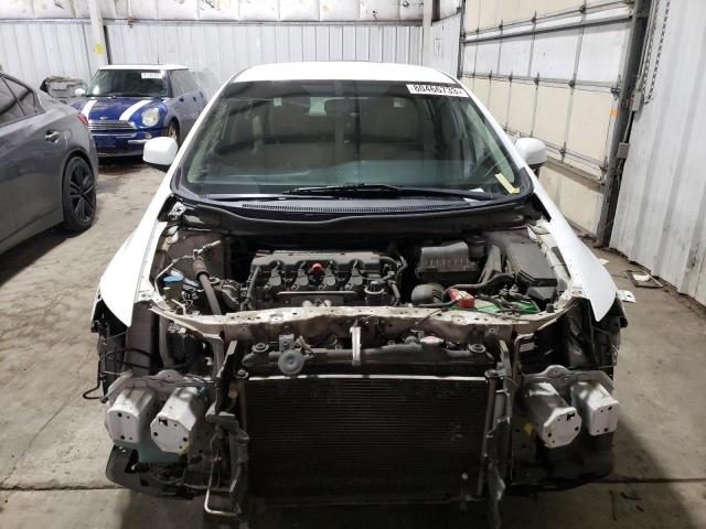 19XFB2F54DE257095 - 2013 HONDA CIVIC LX WHITE photo 5