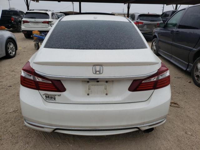 1HGCR2F80GA204525 - 2016 HONDA ACCORD EXL WHITE photo 6